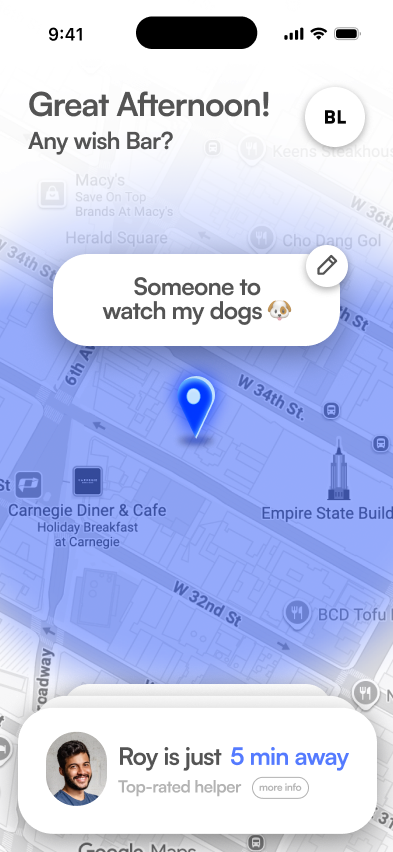 Someone to watch my dogs — Roy is 5 min away